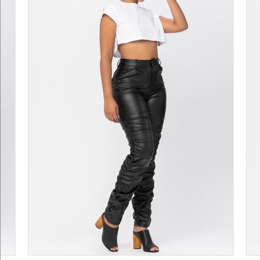 Faux Leather Pants